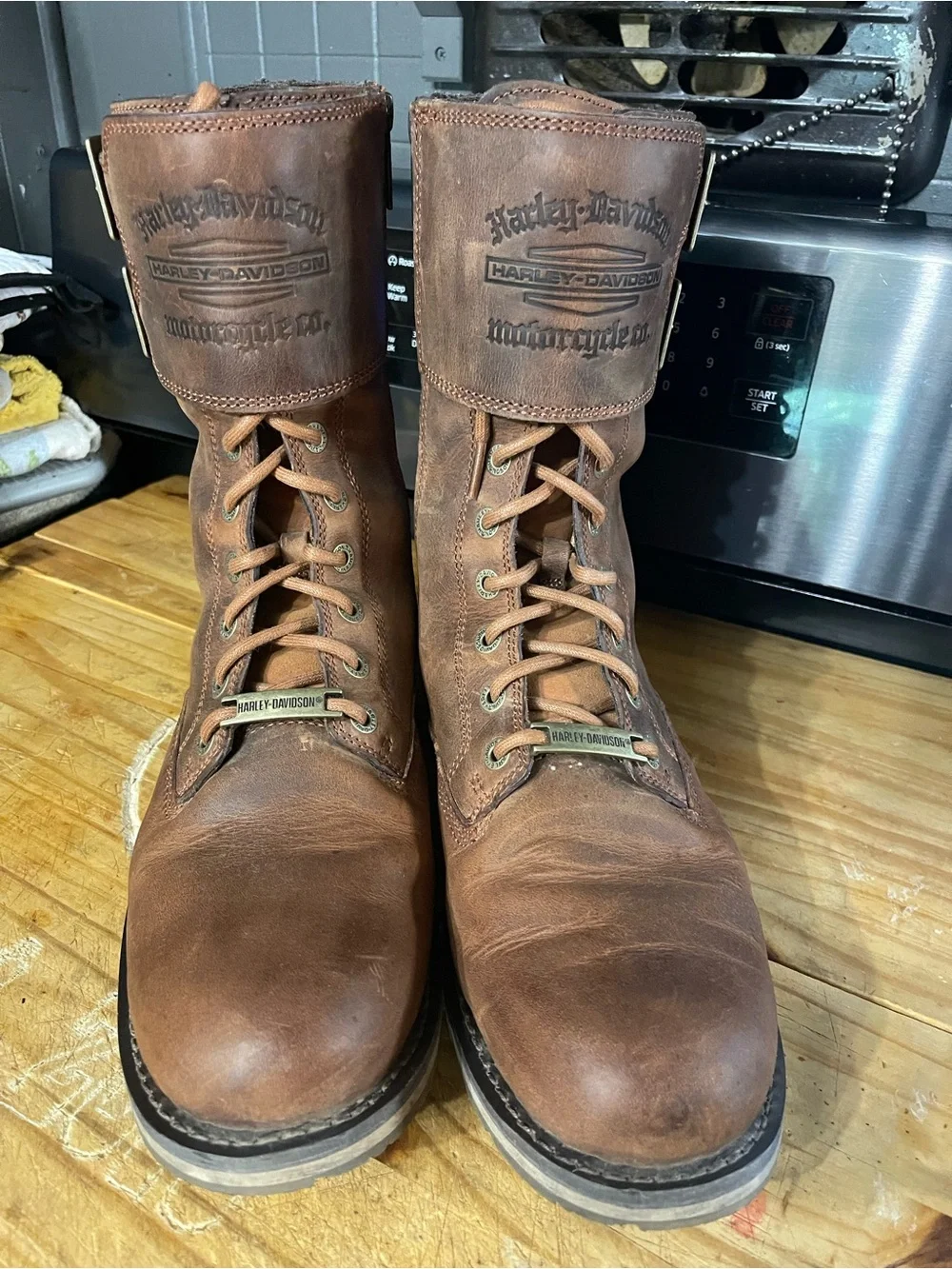 Harley-Davidson Distressed Leather Boots, Men’s Size 11.5